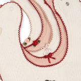 Konges Sløjd A/S Bandana bavoirs rose/white mix