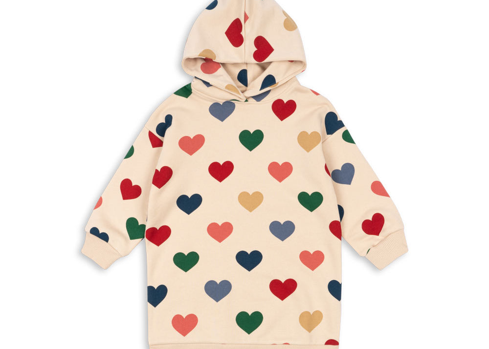 Konges Sløjd A/S Robes - Jersey bon coeur coloré