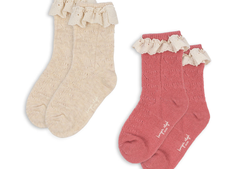 Konges Sløjd A/S Chaussettes pink mix