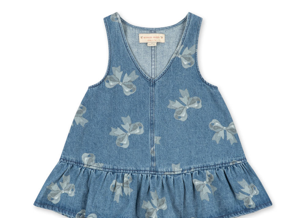 Konges Sløjd A/S WOVEN DRESSES bella bow blu