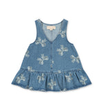 Konges Sløjd A/S WOVEN DRESSES bella bow blu