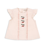 Konges Sløjd A/S Chemisiers à manches courtes - Tissé peony stripe