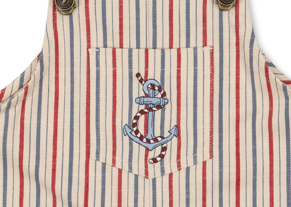 Konges Sløjd A/S Grenouillères et Jumpsuits - Tissé antique stripe