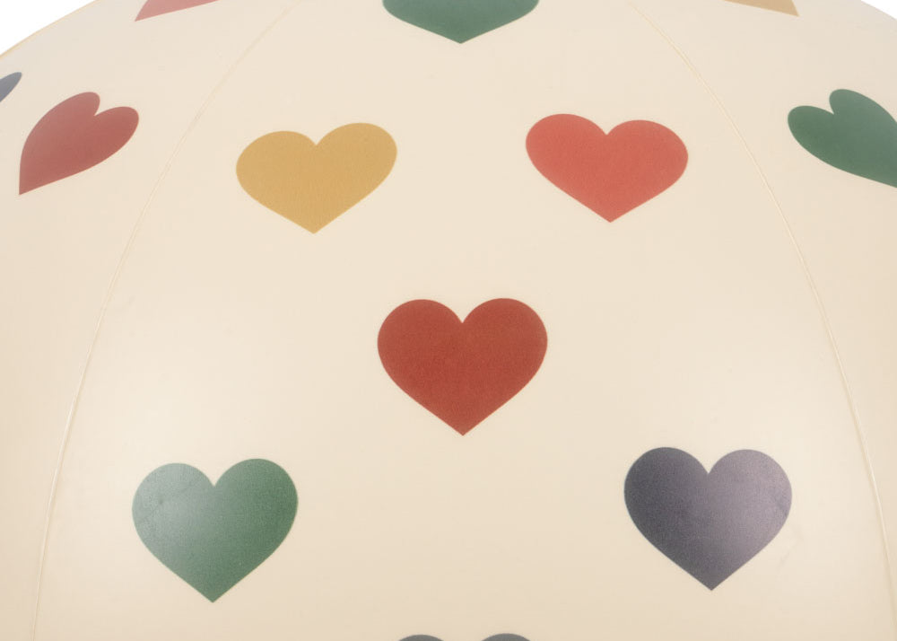 Konges Sløjd A/S ballon de plage bon coeur coloré