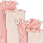 Konges Sløjd A/S Chaussettes rose/off white