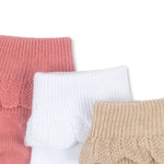 Konges Sløjd A/S Chaussettes sand/optic white/raspberry