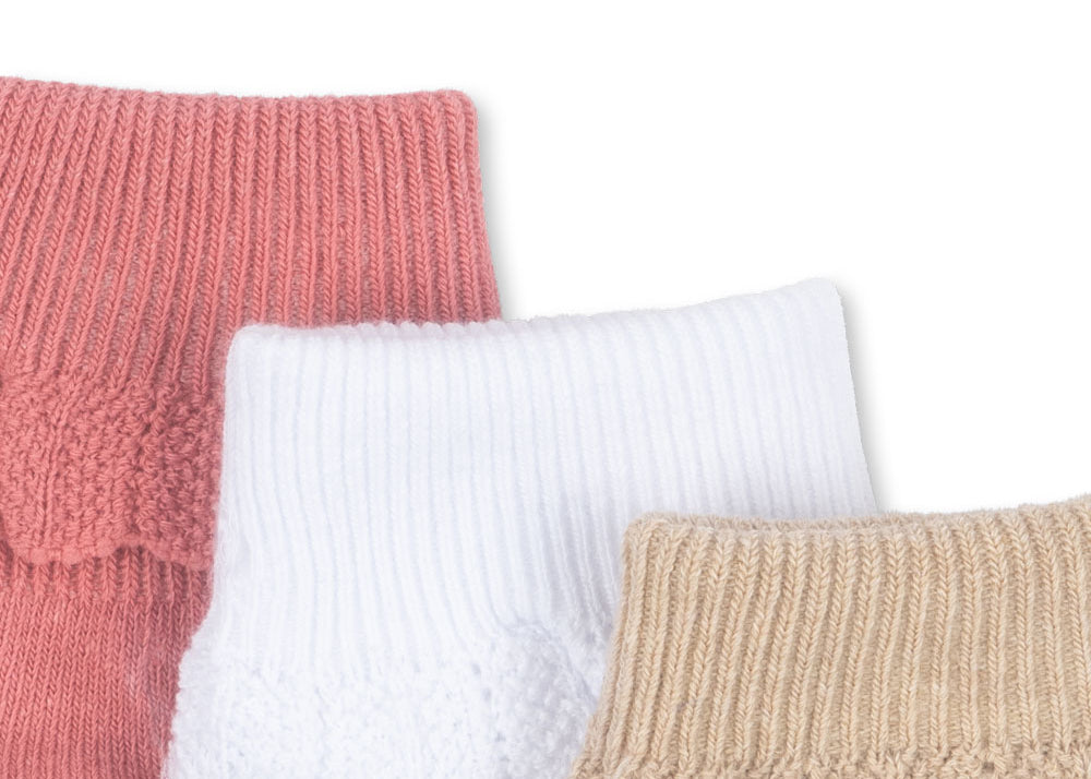Konges Sløjd A/S Chaussettes sand/optic white/raspberry