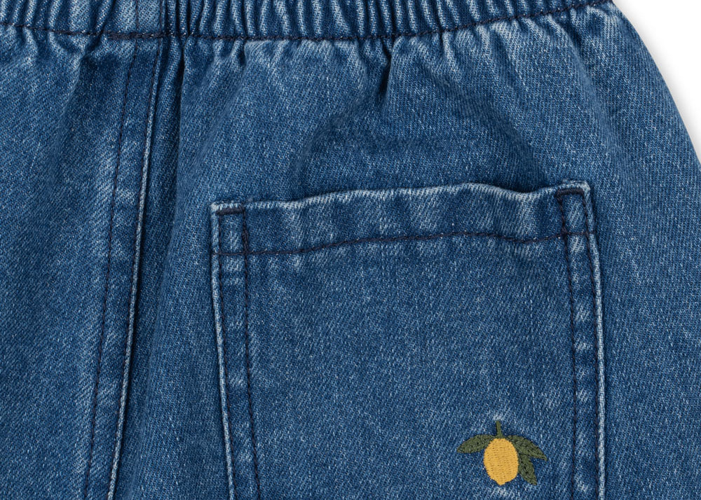 Konges Sløjd A/S Shorts et culottes bouffantes - Tissé denim blue