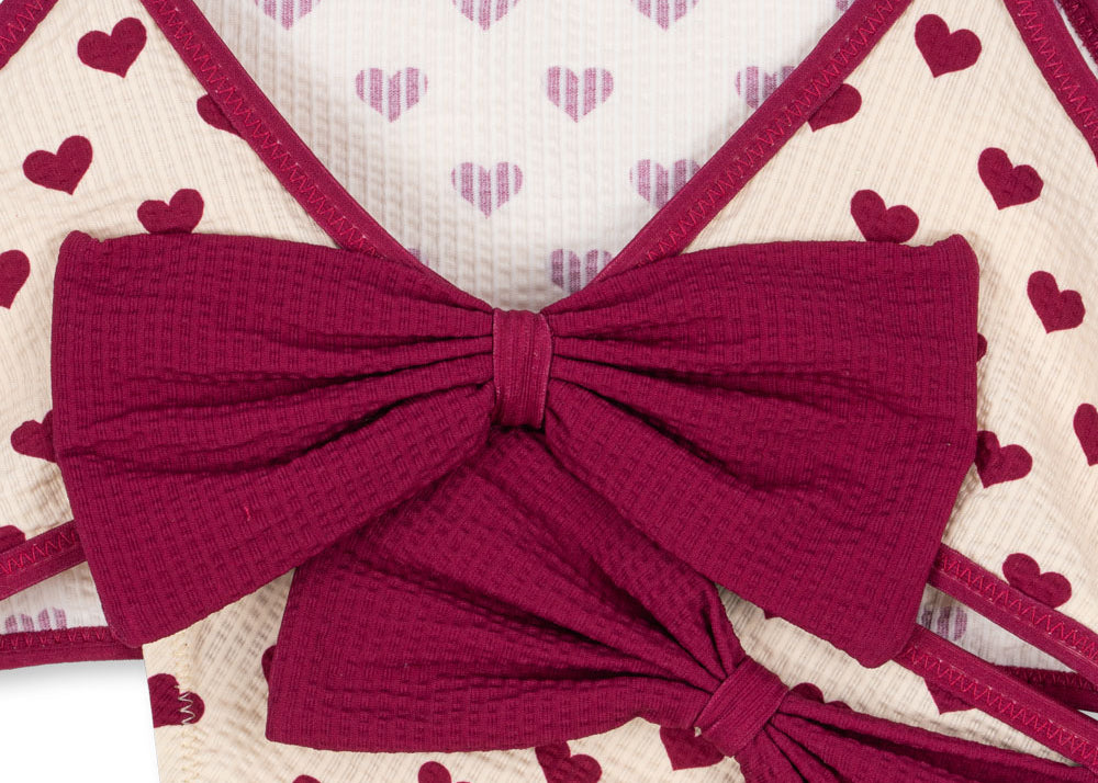 Konges Sløjd A/S Maillots de bain 2 pièces coeur sangria