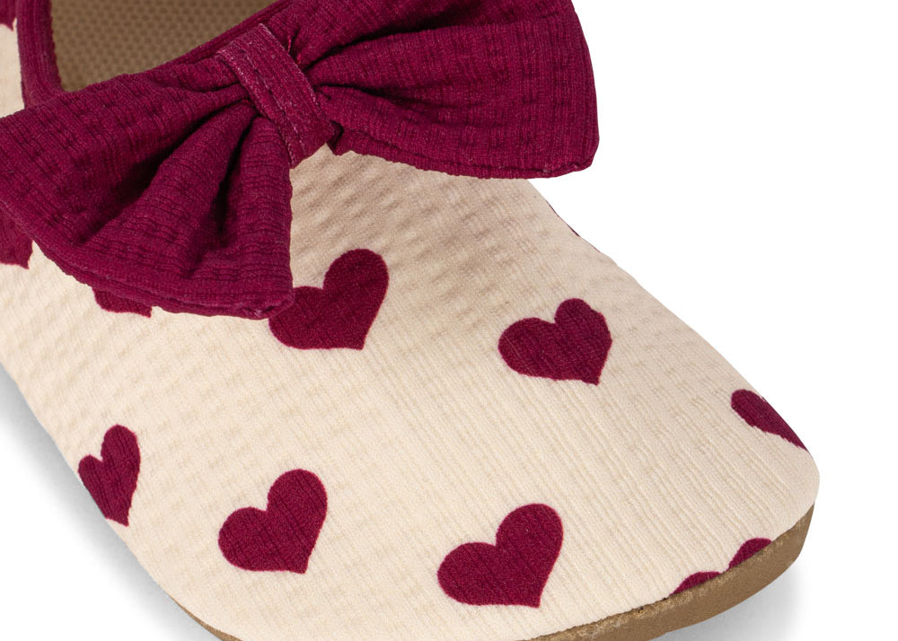 Konges Sløjd A/S Chaussures de bain coeur sangria