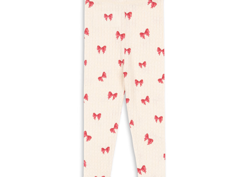 Konges Sløjd A/S Pantalon - Jersey rosia bow