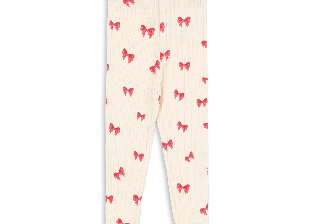 Konges Sløjd A/S Pantalon - Jersey rosia bow
