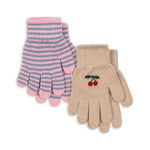 Konges Sløjd A/S Gants cherry/stripe