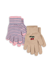 Konges Sløjd A/S Gants cherry/stripe