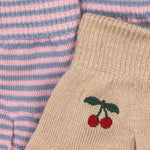 Konges Sløjd A/S Gants cherry/stripe