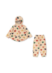Konges Sløjd A/S Vêtements de pluie bon coeur coloré