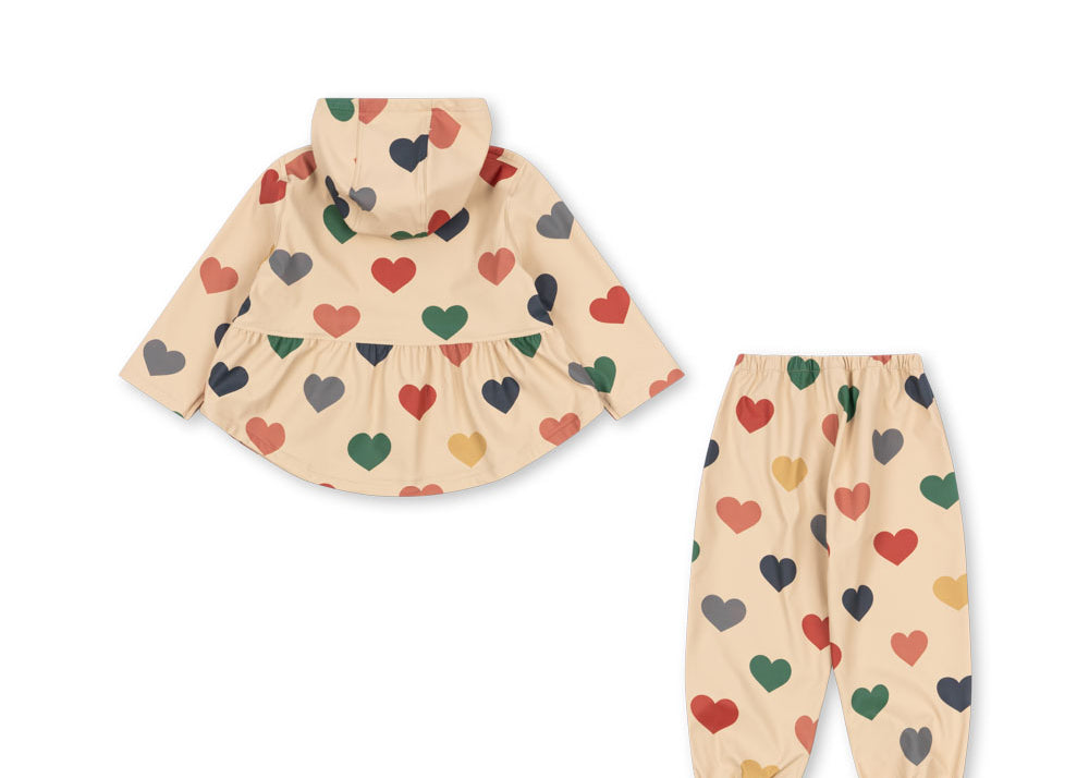 Konges Sløjd A/S Vêtements de pluie bon coeur coloré