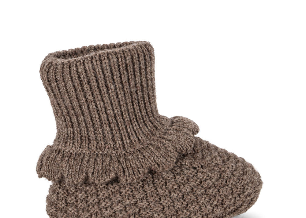 Konges Sløjd A/S Bottines pour Bébé bunny brown melange