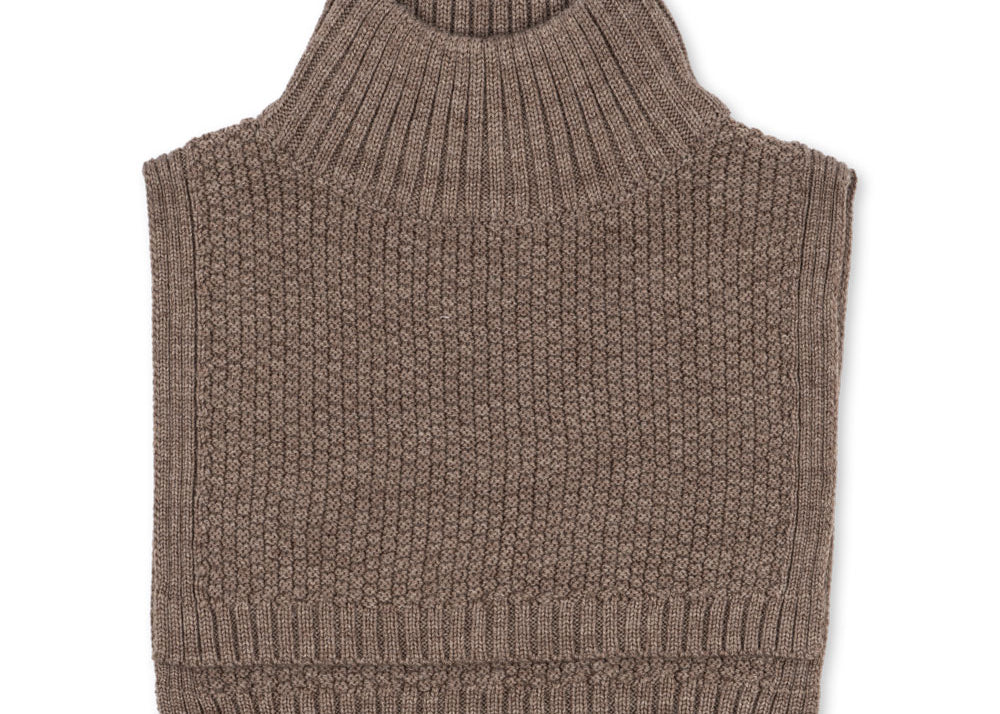 Konges Sløjd A/S Gilet pour le cou bunny brown melange