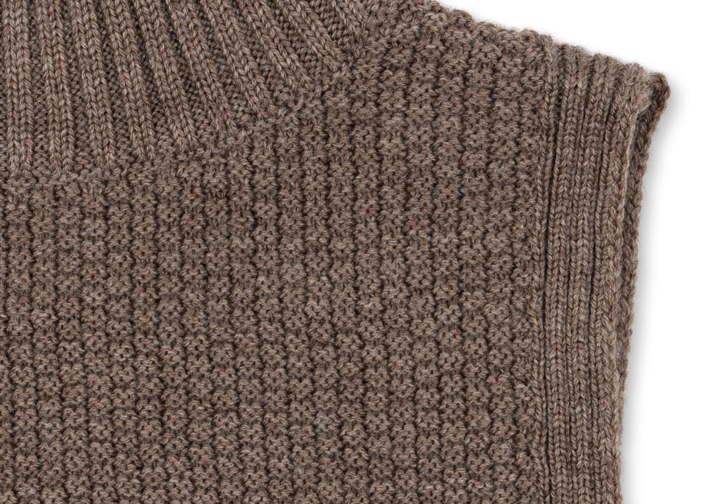 Konges Sløjd A/S Gilet pour le cou bunny brown melange
