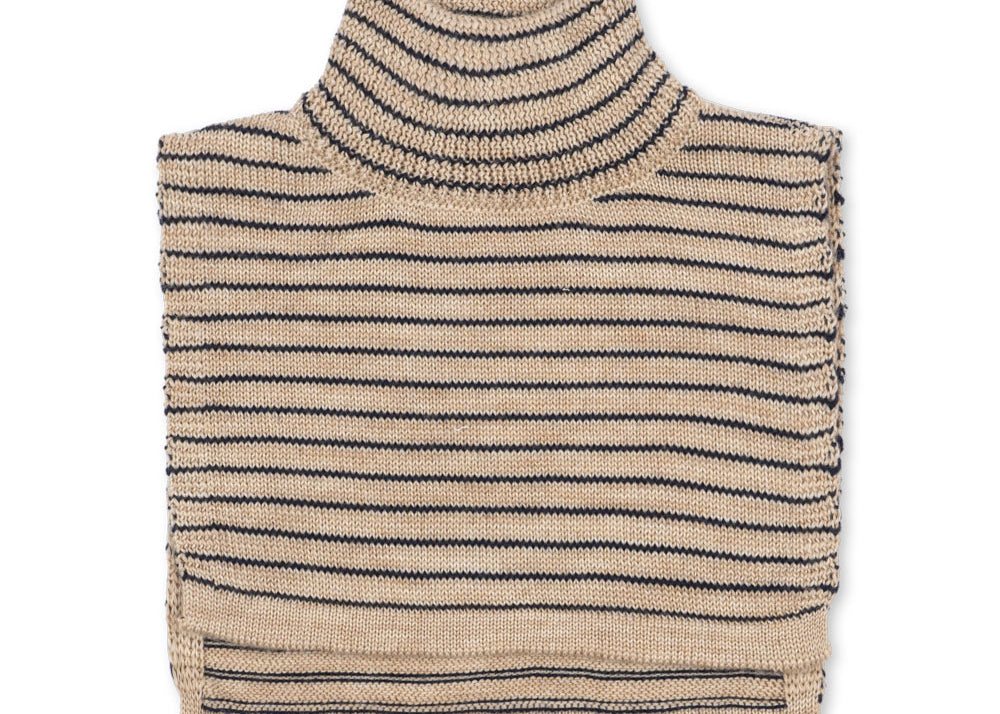 Konges Sløjd A/S Gilet pour le cou stripe bluie