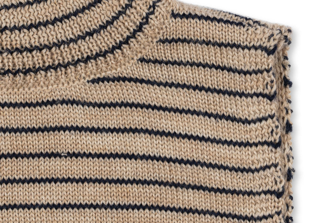 Konges Sløjd A/S Gilet pour le cou stripe bluie
