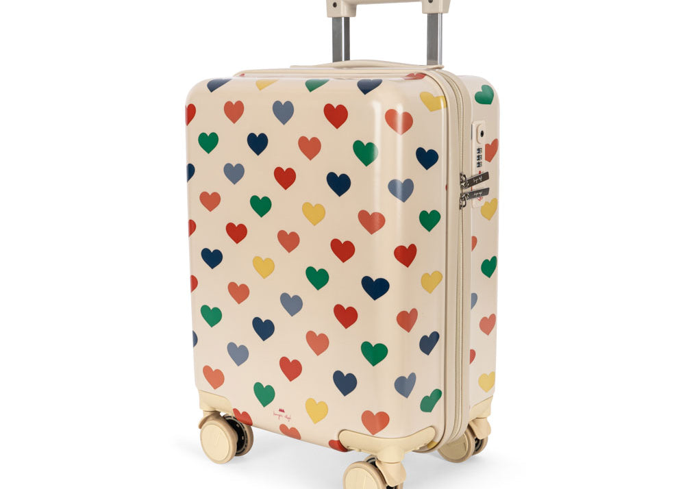 Konges Sløjd A/S Valise de voyage bon coeur coloré
