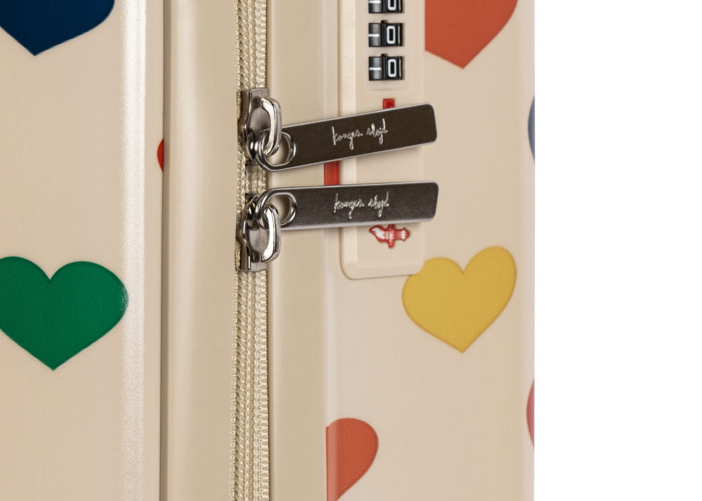 Konges Sløjd A/S Valise de voyage bon coeur coloré