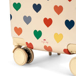 Konges Sløjd A/S Valise de voyage bon coeur coloré