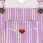 Konges Sløjd A/S Grenouillères et Jumpsuits - Tissé stripe lupino
