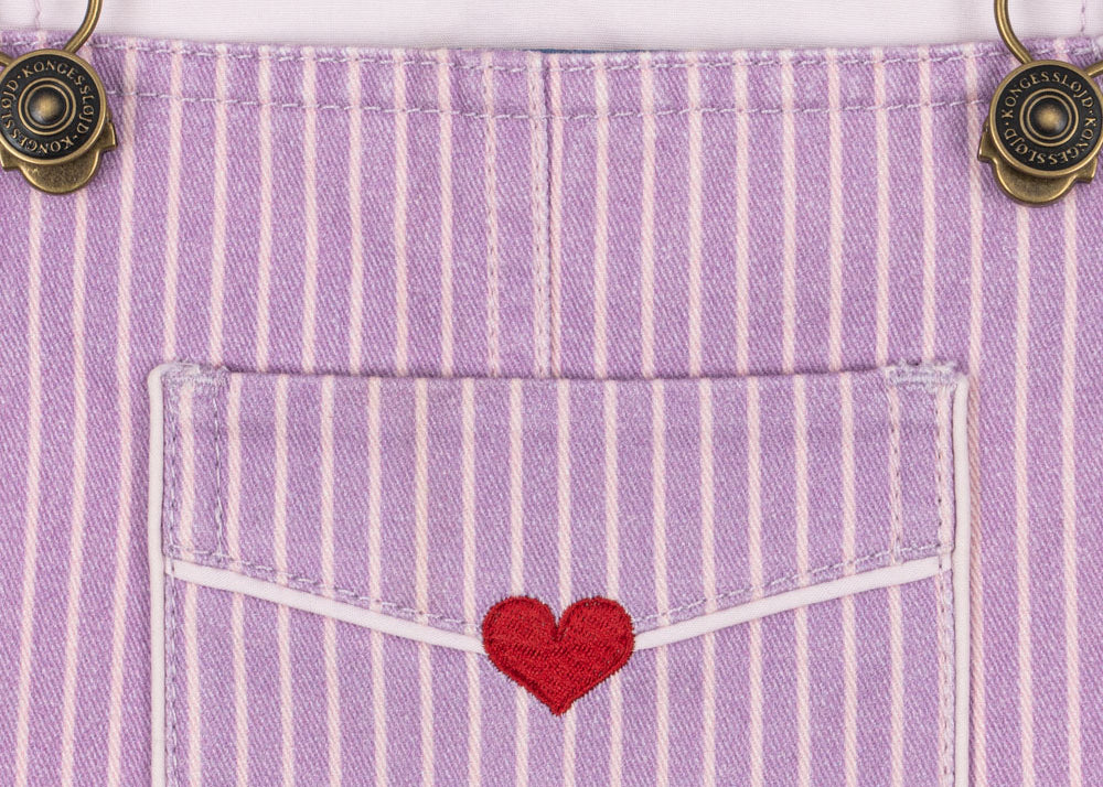 Konges Sløjd A/S Grenouillères et Jumpsuits - Tissé stripe lupino
