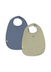 Konges Sløjd A/S bavoirs tea stripe/flint stone