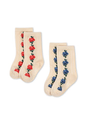 Konges Sløjd A/S Chaussettes rose mix