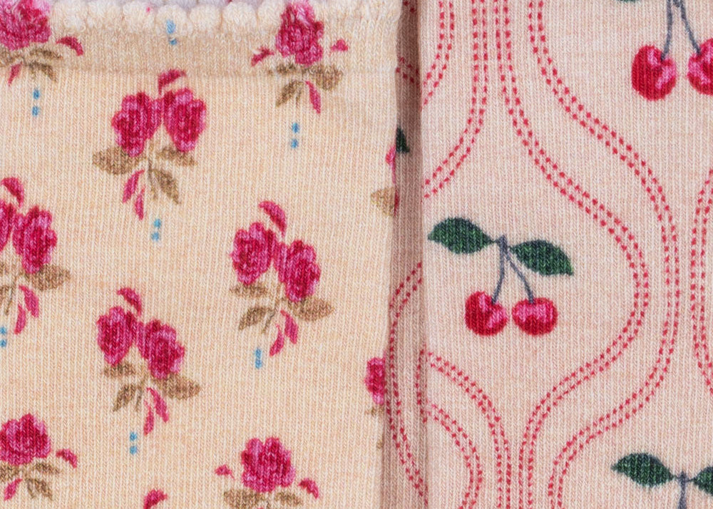Konges Sløjd A/S Chaussettes cherry mix