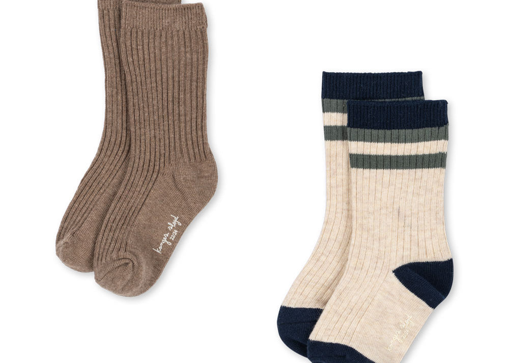 Konges Sløjd A/S Chaussettes navy stripe