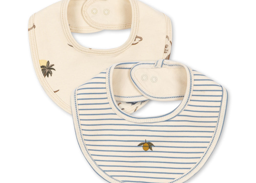 Konges Sløjd A/S Bandana bavoirs kubi/stripe bluie