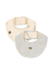 Konges Sløjd A/S Bandana bavoirs kubi/stripe bluie