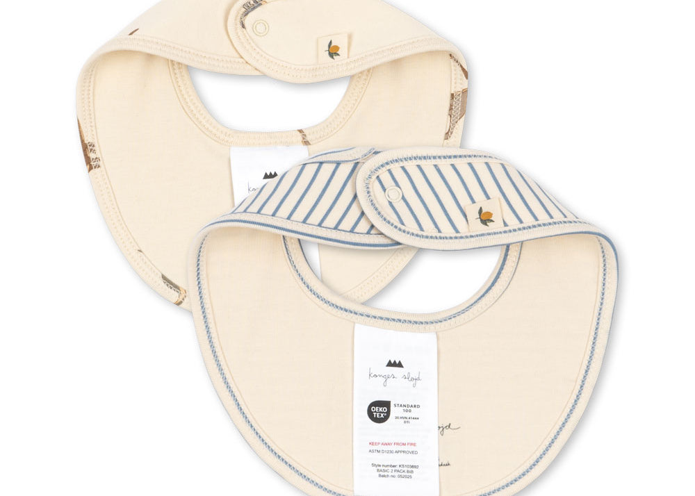 Konges Sløjd A/S Bandana bavoirs kubi/stripe bluie