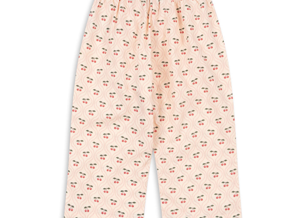 Konges Sløjd A/S Pantalon - Tissé cherry pink motif