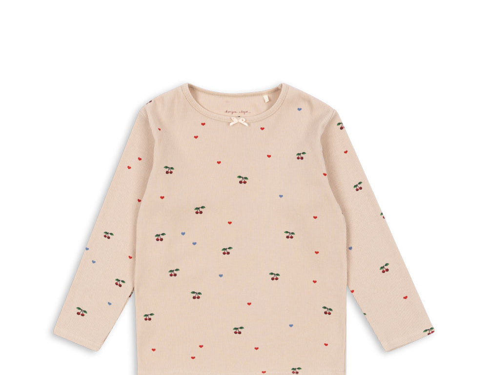Konges Sløjd A/S JERSEY BLOUSES cherry coeur blush