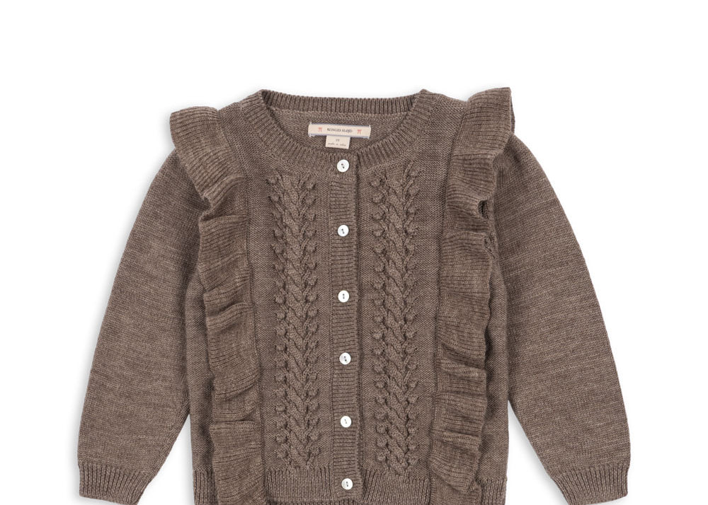 Konges Sløjd A/S Cardigans - Tricot bunny brown melange