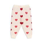 Konges Sløjd A/S Pantalons - Tricot coeur coloré duo pink