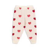 Konges Sløjd A/S Pantalons - Tricot coeur coloré duo pink