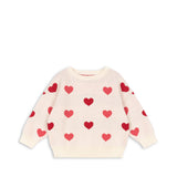 Konges Sløjd A/S Chemisiers - Tricot coeur coloré duo pink