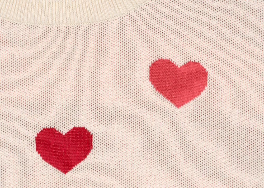 Konges Sløjd A/S Chemisiers - Tricot coeur coloré duo pink