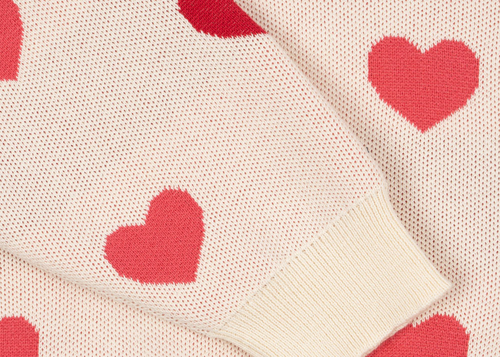Konges Sløjd A/S Chemisiers - Tricot coeur coloré duo pink