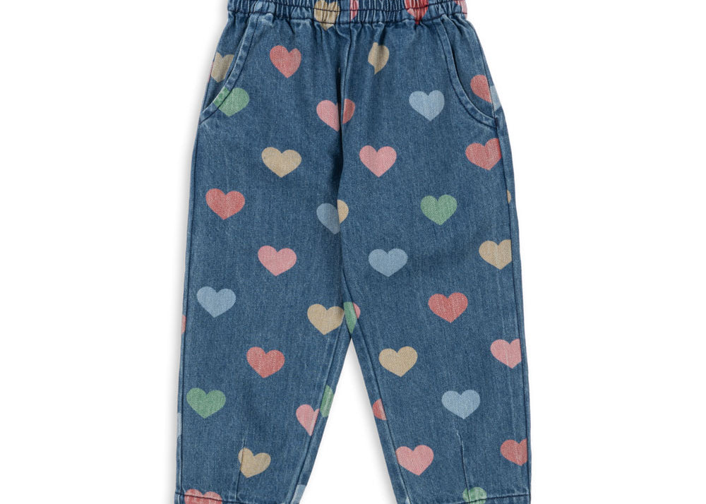 Konges Sløjd A/S Pantalon - Tissé bon coeur coloré