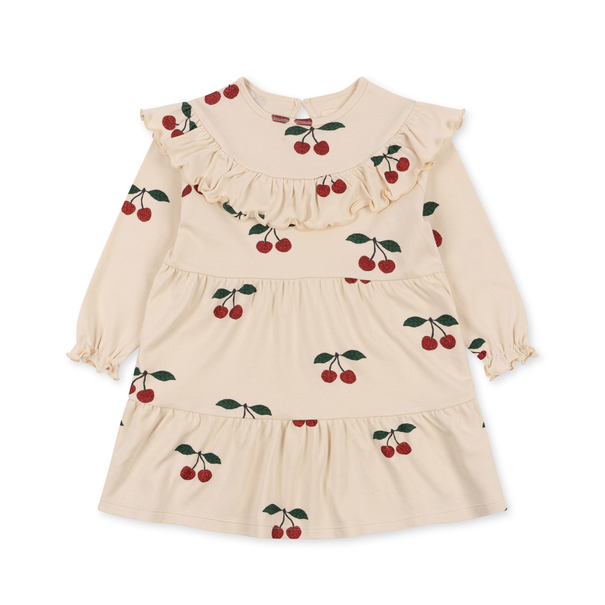 Konges Sløjd A/S Robes - Jersey ma grande cerise glitter
