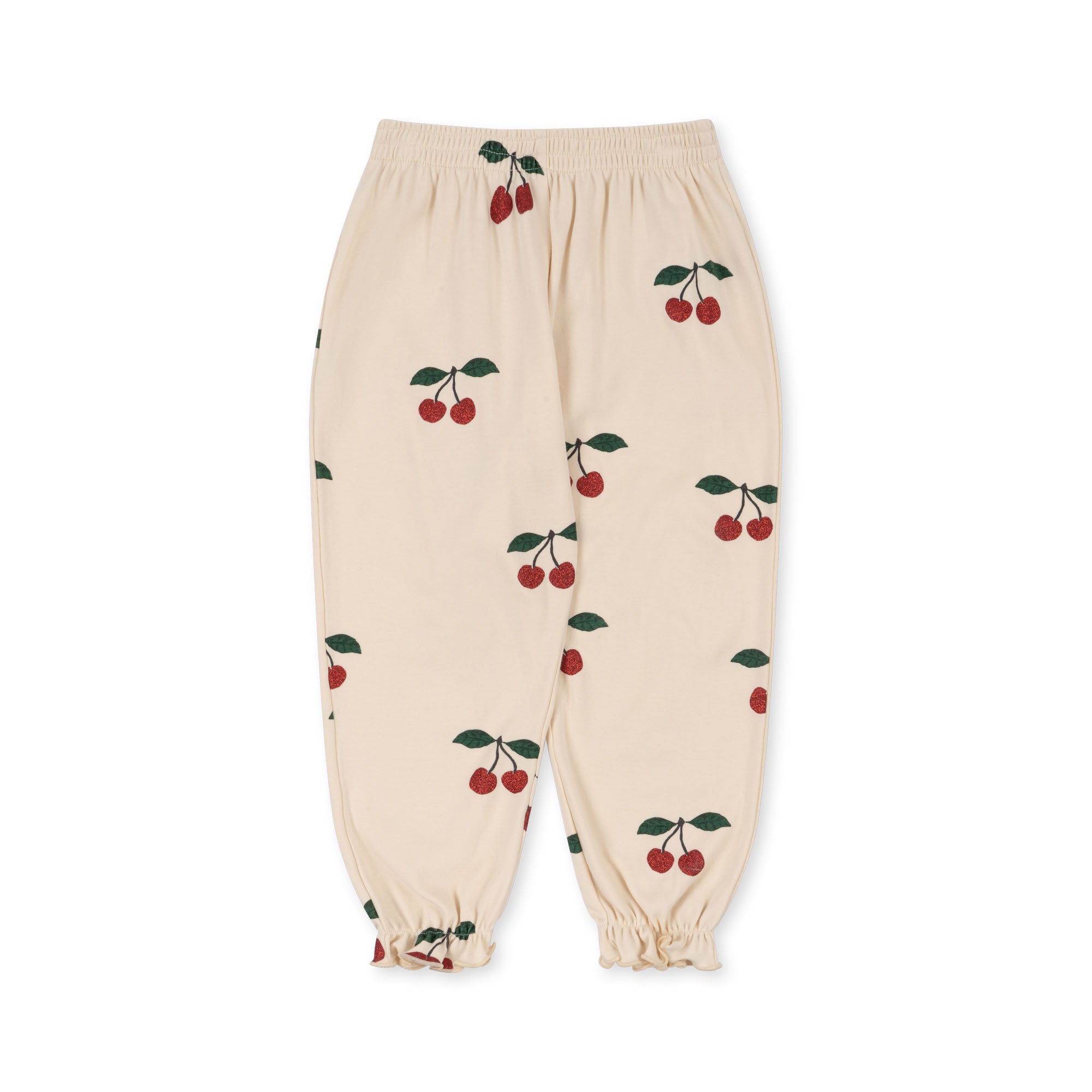 Konges Sløjd A/S Pantalon - Jersey ma grande cerise glitter