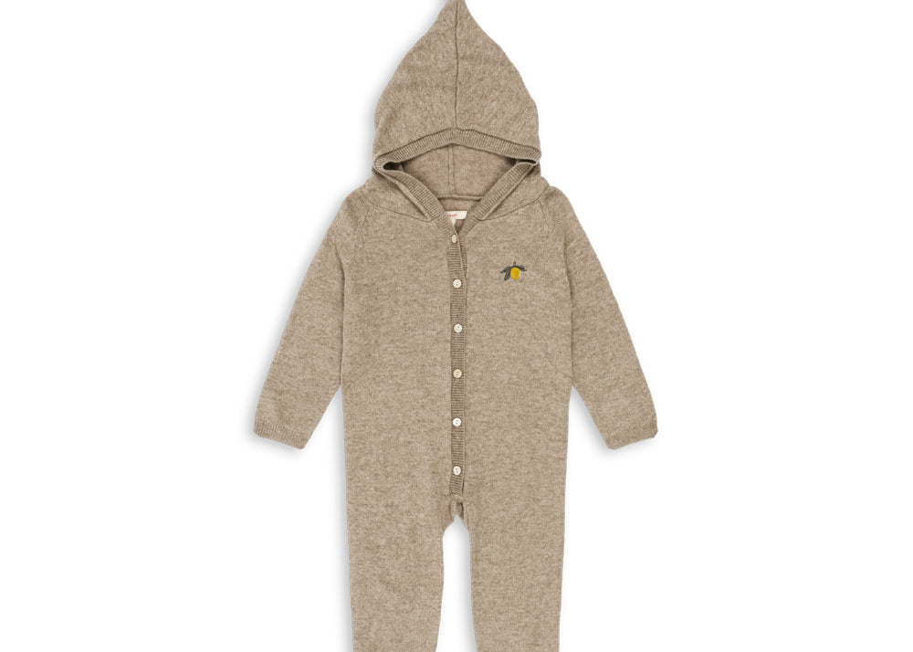 Konges Sløjd A/S Grenouillères et Jumpsuits - Tricot light brown